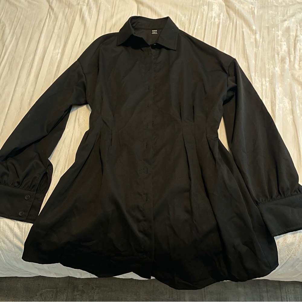 Button up shirt dress